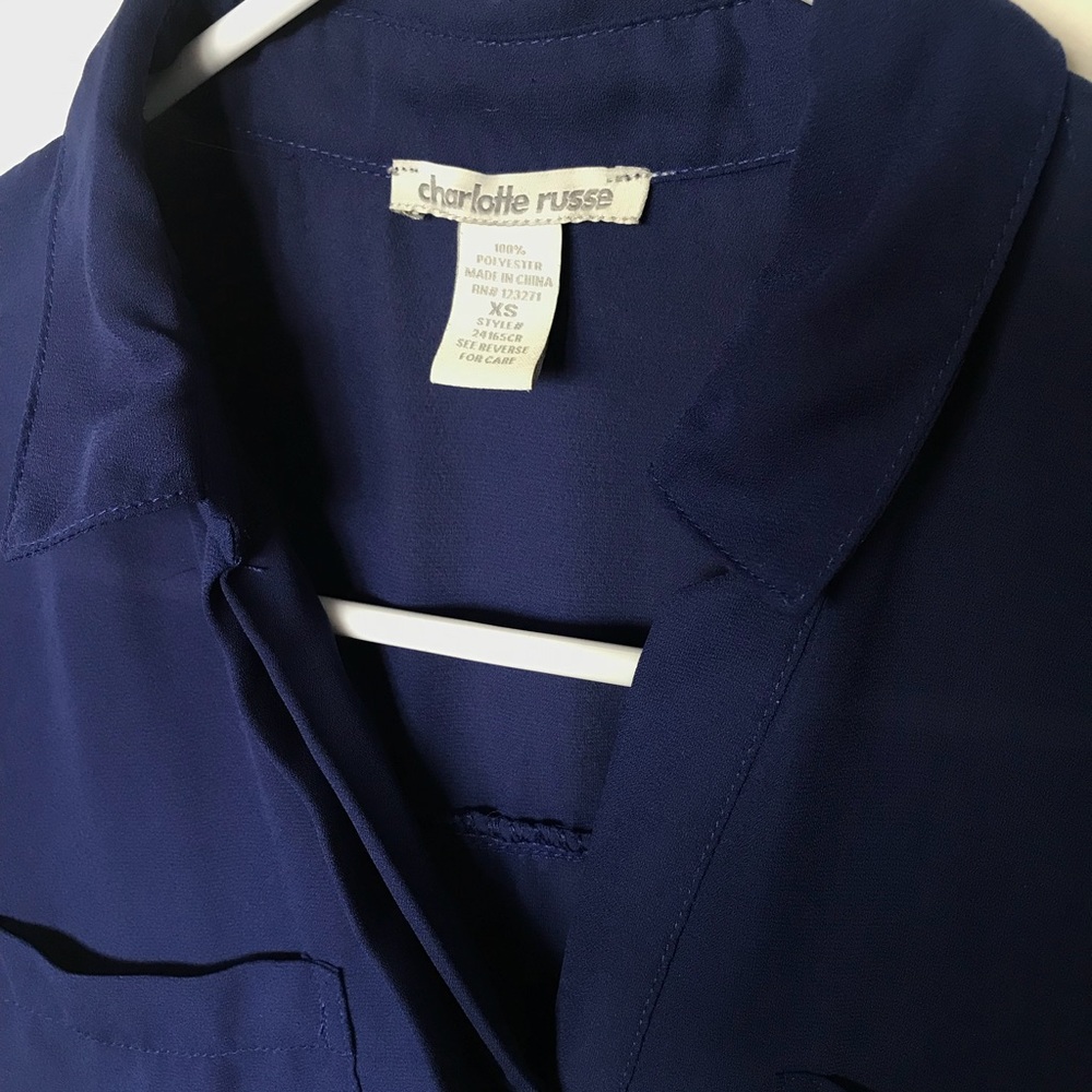 Navy Blue silk dress